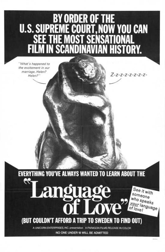Language of Love Movie Poster Print showcasing romantic visuals.