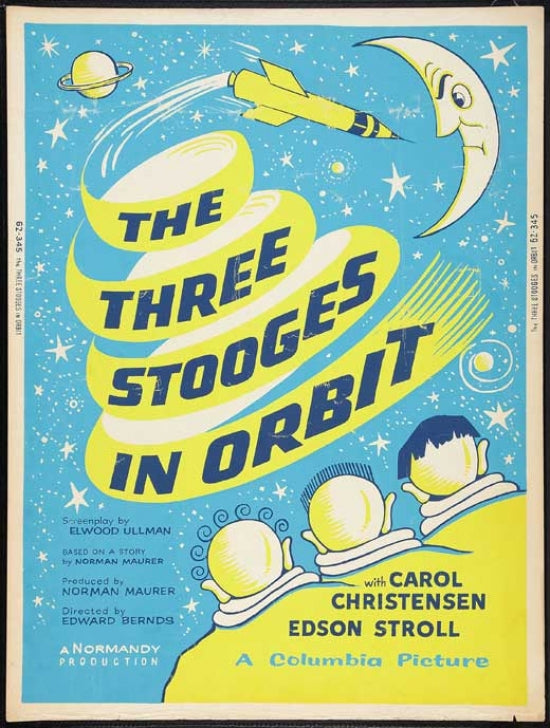 The Three Stooges in Orbit Movie Poster Print