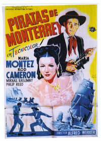 Pirates of Monterey Movie Poster Print showcasing classic pirate adventure imagery.