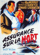 Double Indemnity Movie Poster Print featuring classic film noir design.