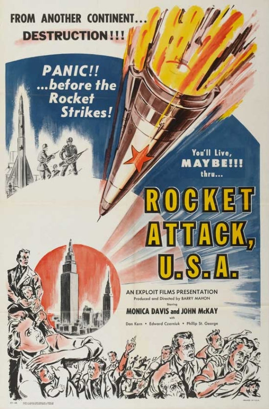 Rocket Attack, U.S.A. movie poster print showcasing classic cinema art.