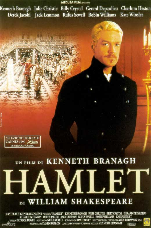 Hamlet Movie Poster Print showcasing Shakespeare's timeless tragedy.