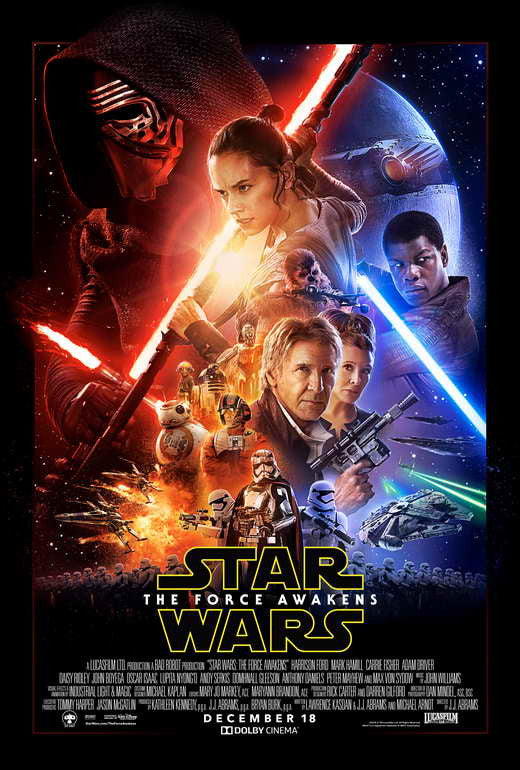 Star Wars: Episode VII - The Force Awakens Movie Poster Print 27x40