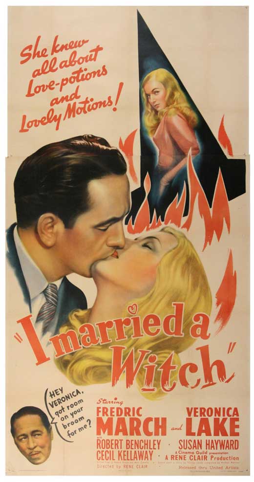 I Married a Witch Movie Poster Print showcasing vintage charm.