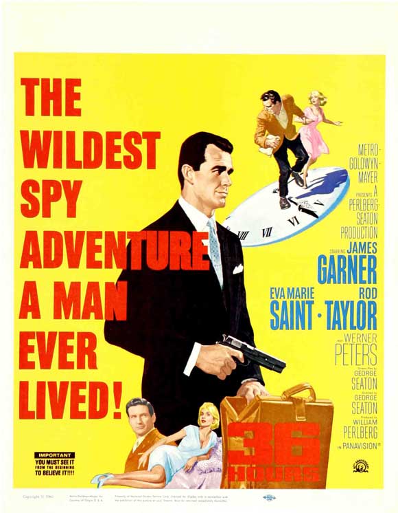 36 Hours Movie Poster Print showcasing vibrant colors and cinematic theme.