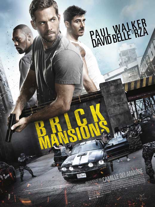 Brick Mansions movie poster print showcasing vibrant imagery from the film.