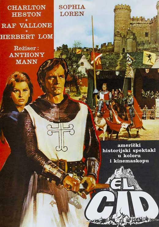 El Cid Movie Poster Print showcasing iconic film imagery.
