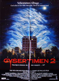 Fright Night Part II Movie Poster Print featuring iconic horror imagery.