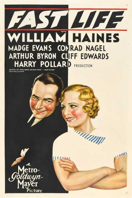 Fast Life Movie Poster Print showcasing dynamic film energy.