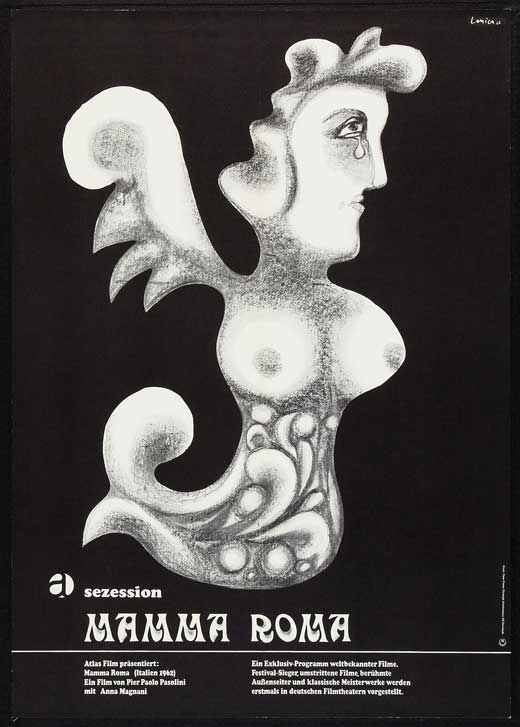 Mamma Roma Movie Poster Print featuring classic film art.