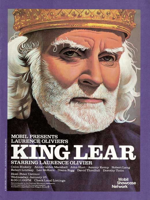 King Lear Movie Poster Print showcasing dramatic imagery