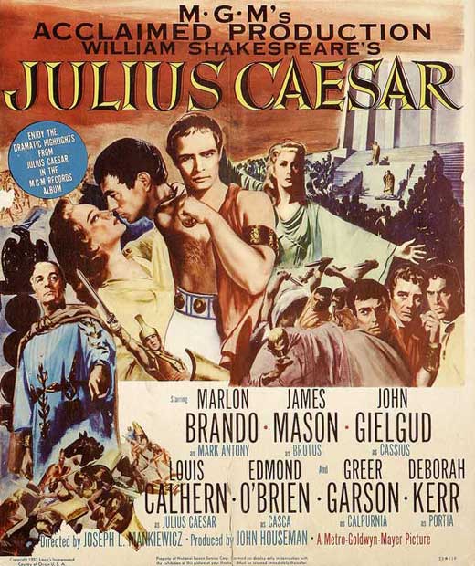 Julius Caesar Movie Poster Print showcasing classic cinema artwork