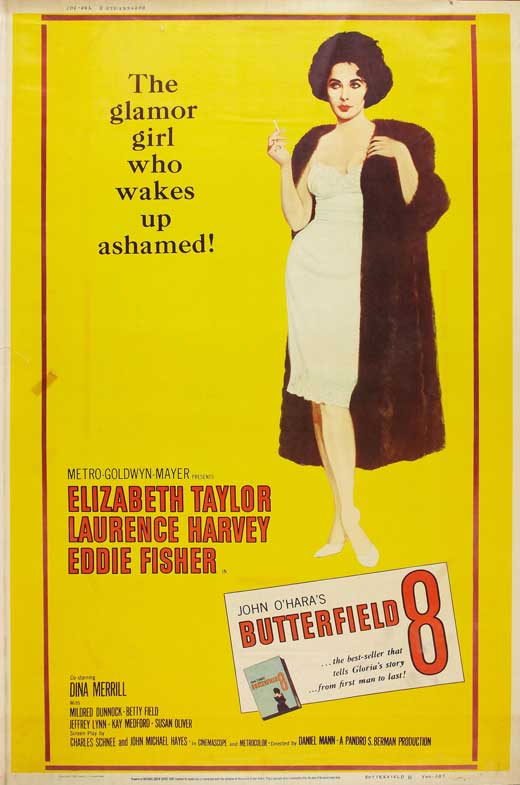 Butterfield 8 Movie Poster Print showcasing classic cinema art.