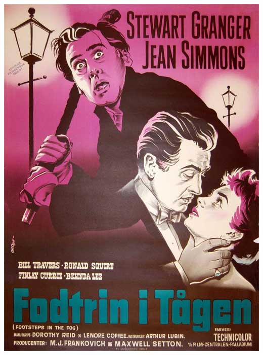 Footsteps in the Fog Movie Poster Print featuring cinematic mystery.