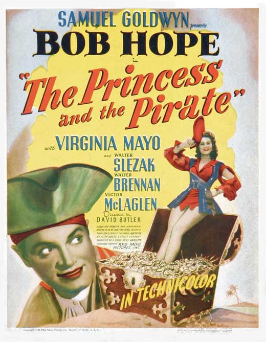 The Princess and the Pirate Movie Poster Print featuring classic cinema art.