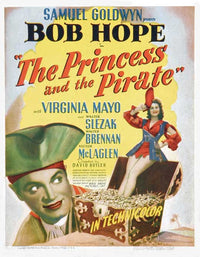 The Princess and the Pirate Movie Poster Print featuring classic cinema art.