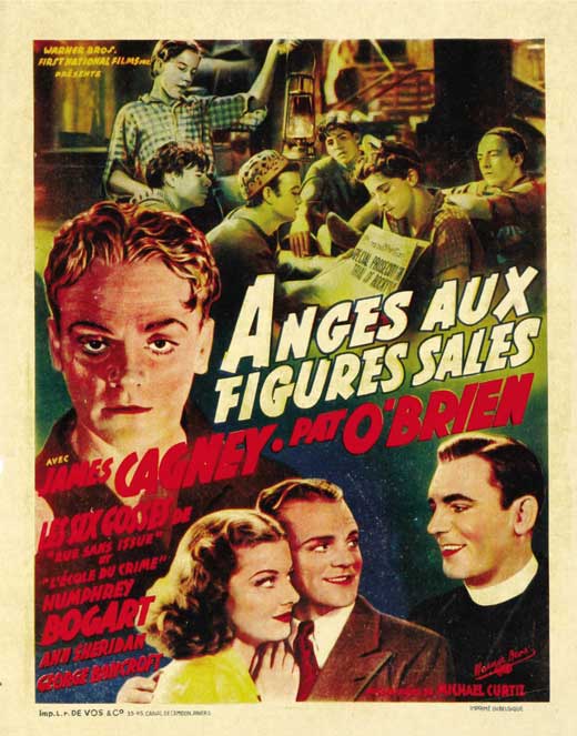 Angels with Dirty Faces Movie Poster Print showcasing classic film art