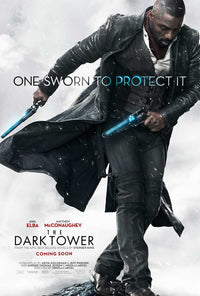 The Dark Tower Movie Poster Print showcasing dramatic imagery and vibrant colors.