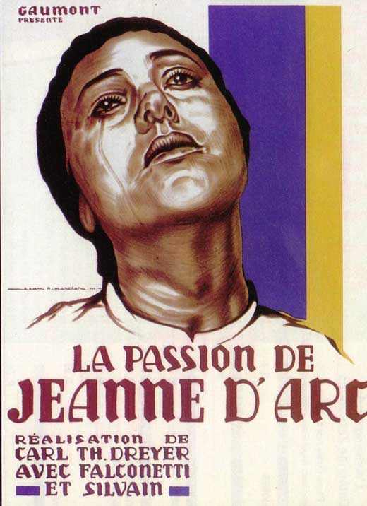 The Passion of Joan of Arc Movie Poster Print featuring iconic film imagery.