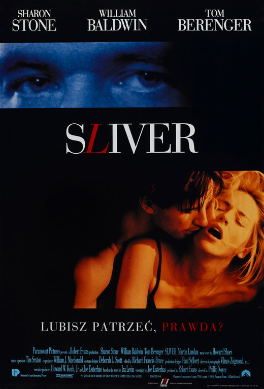 Sliver Movie Poster Print showcasing captivating cinematic art.