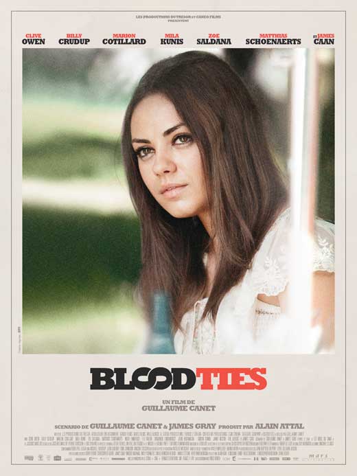 Blood Ties Movie Poster Print showcasing dramatic visuals.
