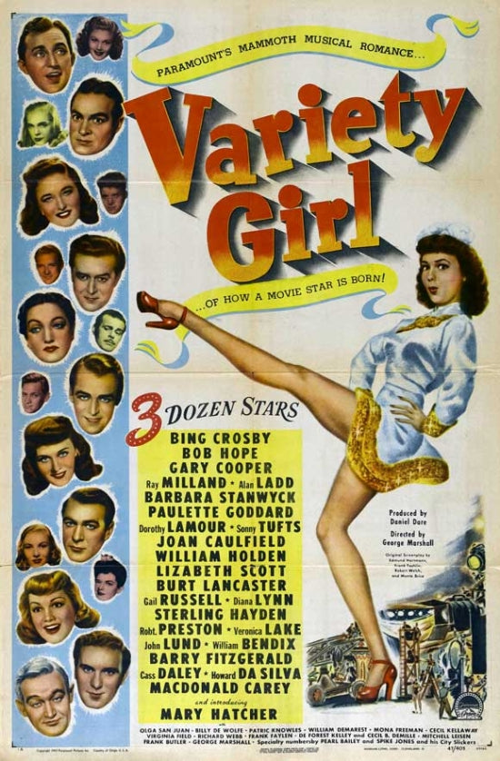 Variety Girl Movie Poster Print showcasing vintage cinema art.