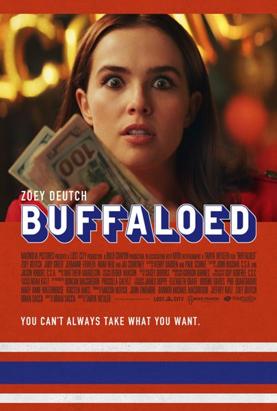 Buffaloed Movie Poster Print showcasing vibrant colors and dynamic imagery.
