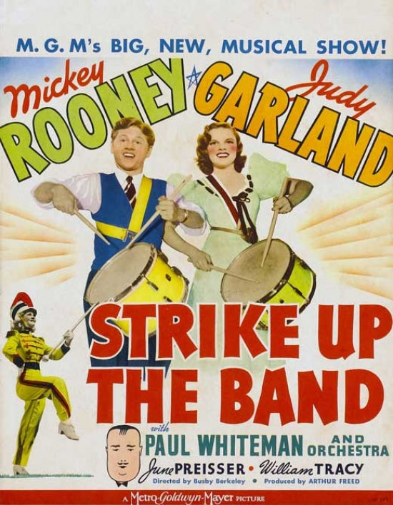 Strike Up the Band Movie Poster Print showcasing vibrant colors and lively band art.