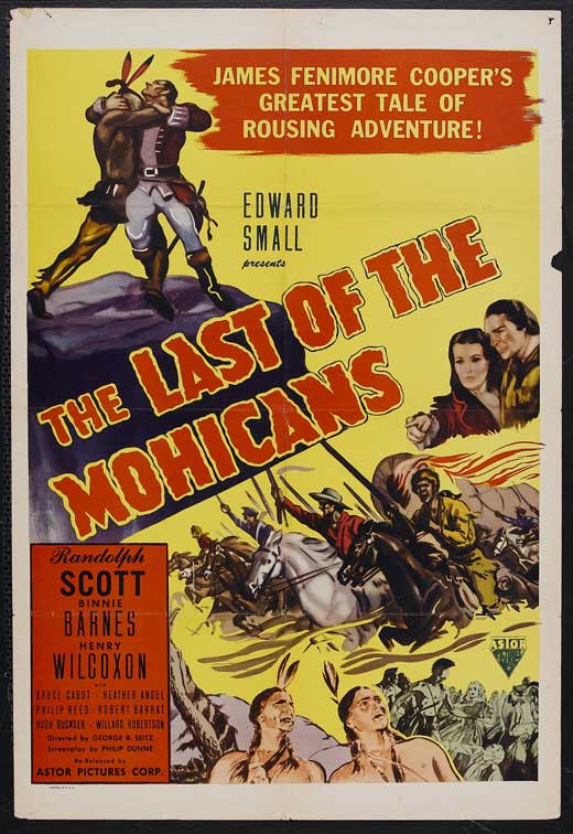 The Last of the Mohicans Movie Poster Print showcasing adventure and romance.