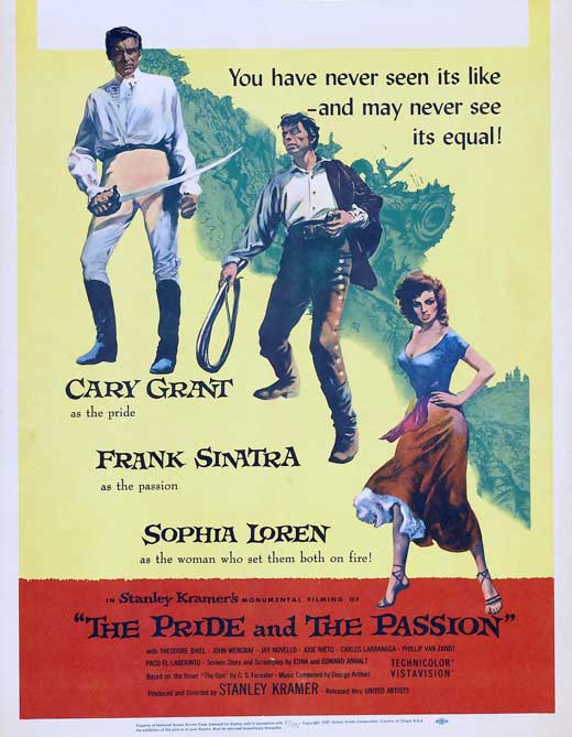 The Pride and the Passion Movie Poster Print featuring dramatic visuals.
