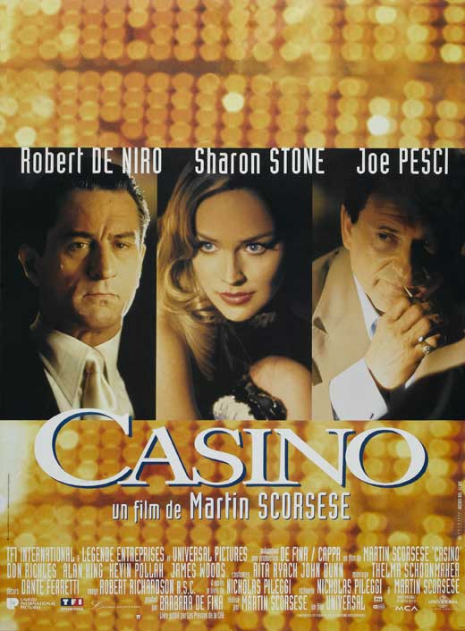 Casino Movie Poster Print showcasing Las Vegas glamour and cinematic flair