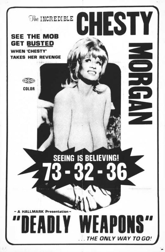Deadly Weapons movie poster print featuring action and intrigue.