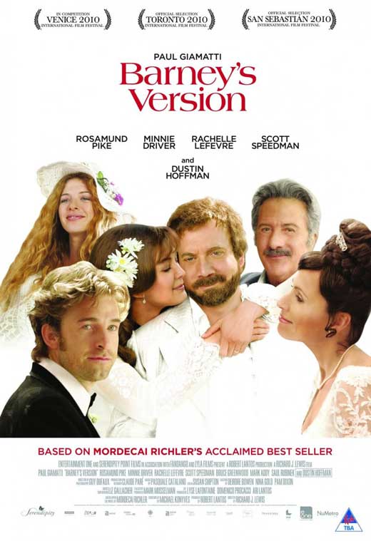 Barney's Version Movie Poster Print showcasing cinematic artwork.