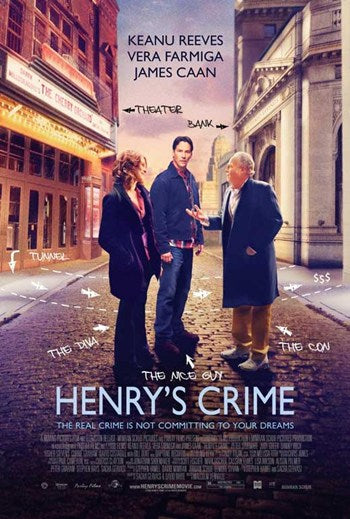 Henry's Crime Movie Poster Print featuring engaging design.