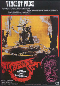 Masque of the Red Death Movie Poster Print featuring gothic artwork.