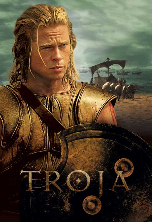 Troy Movie Poster Print featuring epic historical drama art.