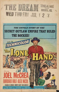 The Lone Hand Texan movie poster print showcasing classic Western imagery.