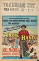 The Lone Hand Texan movie poster print showcasing classic Western imagery.