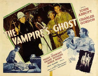 The Vampire's Ghost Movie Poster Print featuring classic horror film imagery.