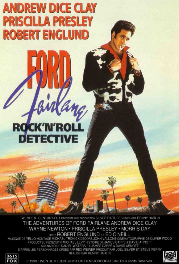 The Adventures of Ford Fairlane Movie Poster Print featuring vibrant colors and dynamic design.