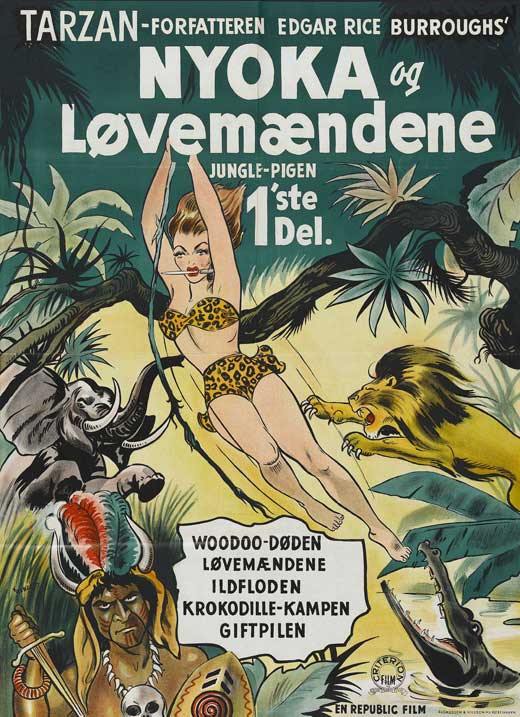 Perils of Nyoka Movie Poster Print featuring classic film art.