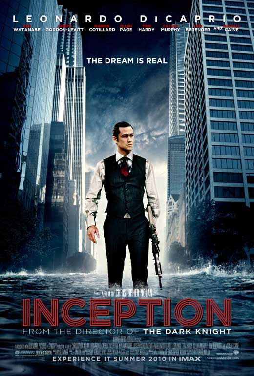 Inception movie poster print showcasing stunning visuals from the iconic film.