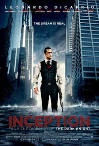 Inception movie poster print showcasing stunning visuals from the iconic film.
