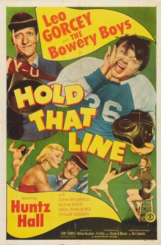 Hold That Line Movie Poster featuring vibrant colors and cinematic design