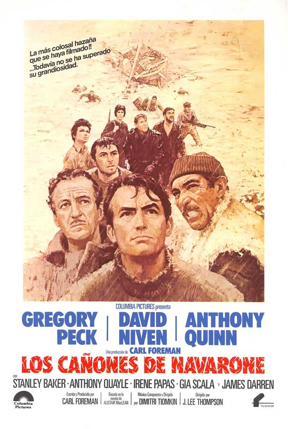 The Guns of Navarone Movie Poster Print showcasing cinematic adventure.