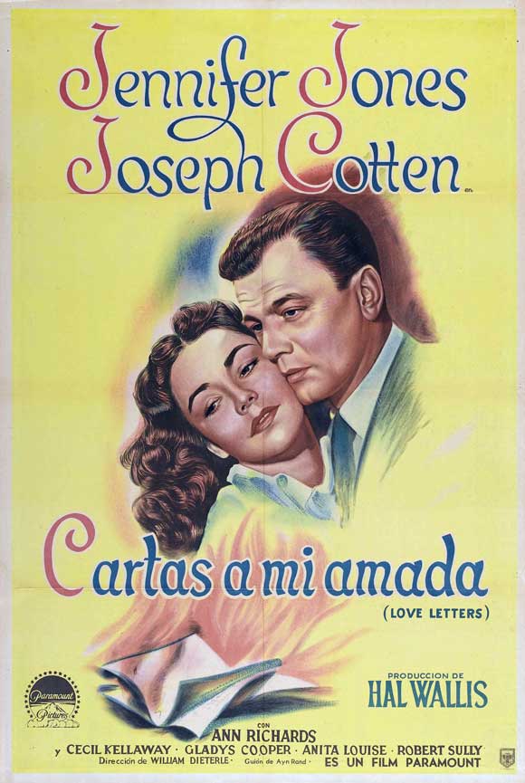 Love Letters Movie Poster Print showcasing romantic design