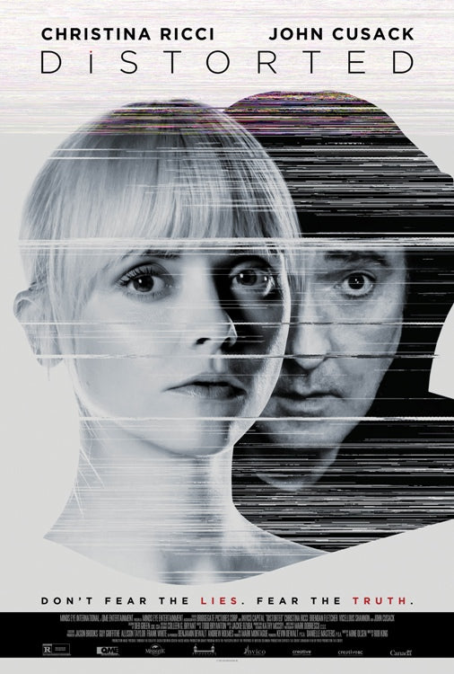 Distorted Movie Poster Print showcasing unique artistic design.