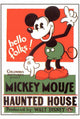 The Haunted House Movie Poster Print featuring spooky design.