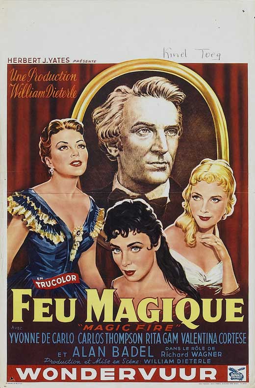 Magic Fire Movie Poster Print showcasing vibrant artwork.