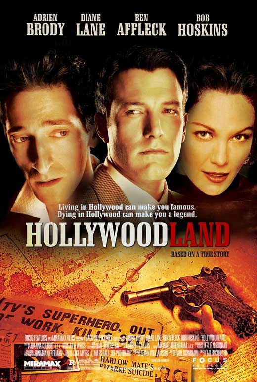 Hollywoodland Movie Poster Print featuring classic Hollywood imagery.
